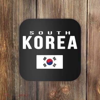 South Korea Korean Flag Gift Souvenir Coaster