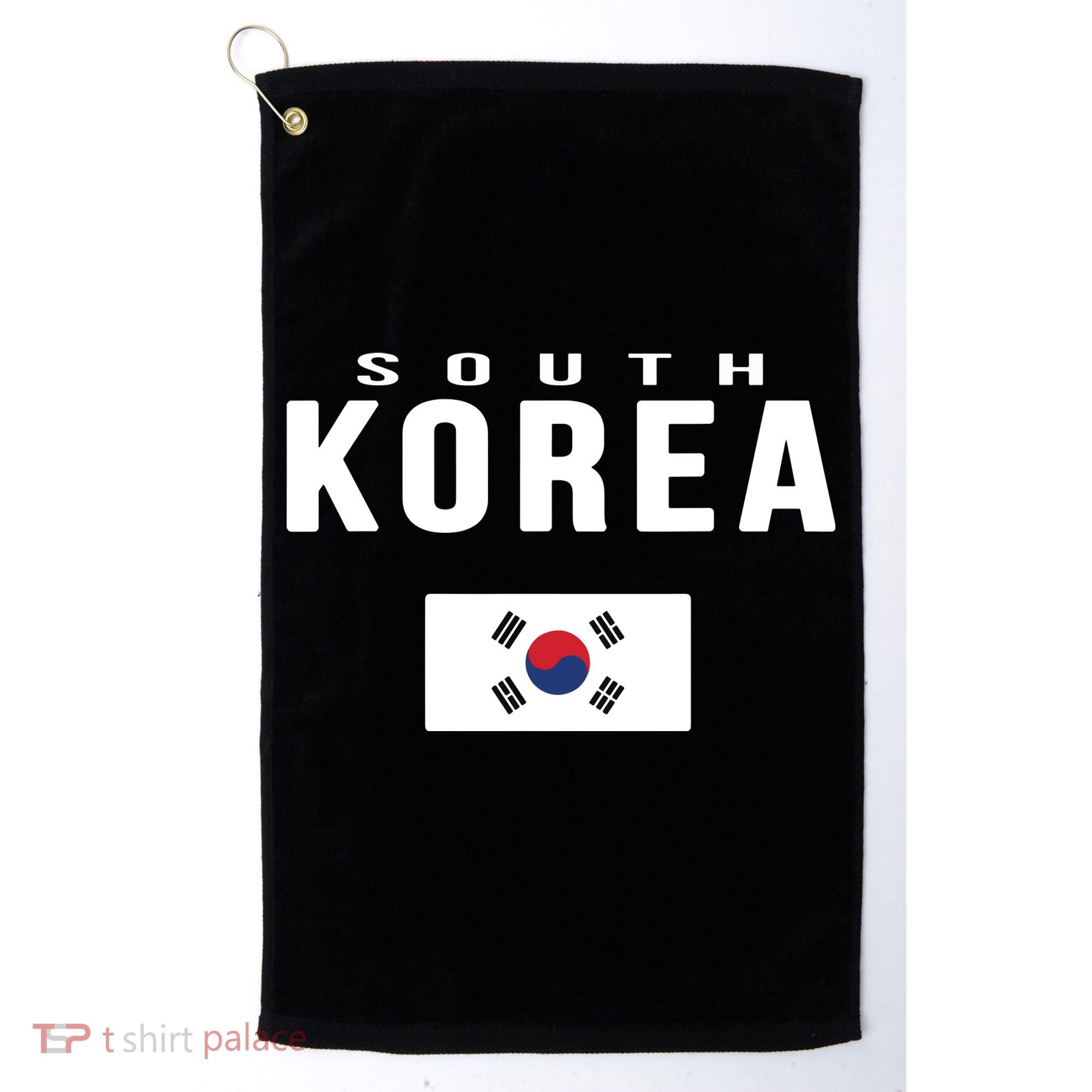 South Korea Korean Flag Gift Souvenir Golf Towel