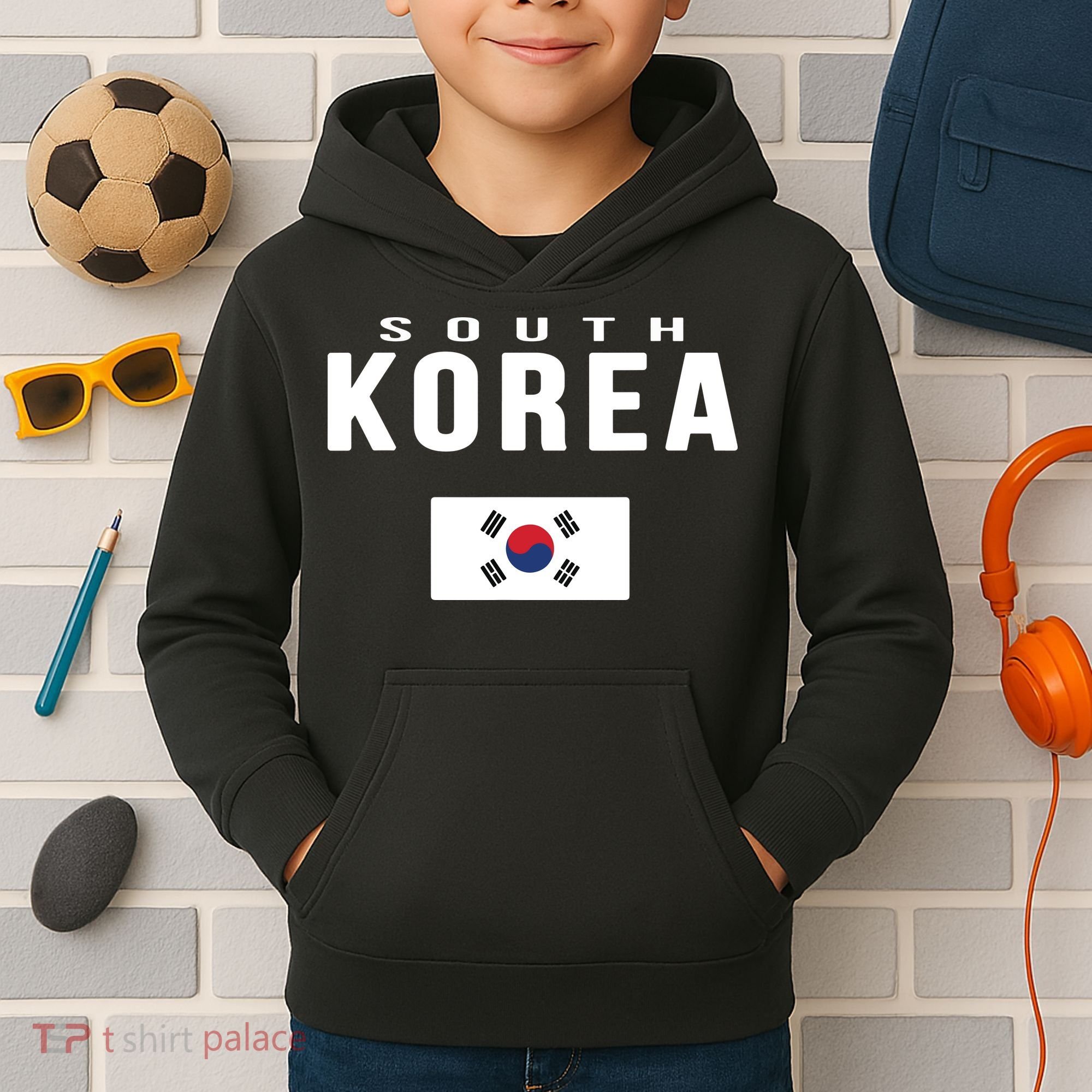 South Korea Korean Flag Gift Souvenir Kids Hoodie