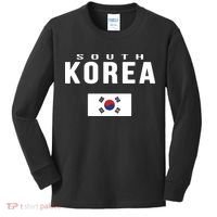 South Korea Korean Flag Gift Souvenir Kids Long Sleeve Shirt thumb 0