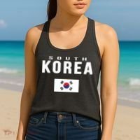 South Korea Korean Flag Gift Souvenir Women's Tank Top thumb 2