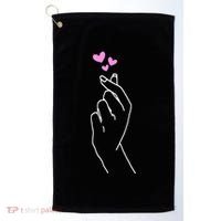 Saranghae Korean Kdrama Lovers Golf Towel thumb 0
