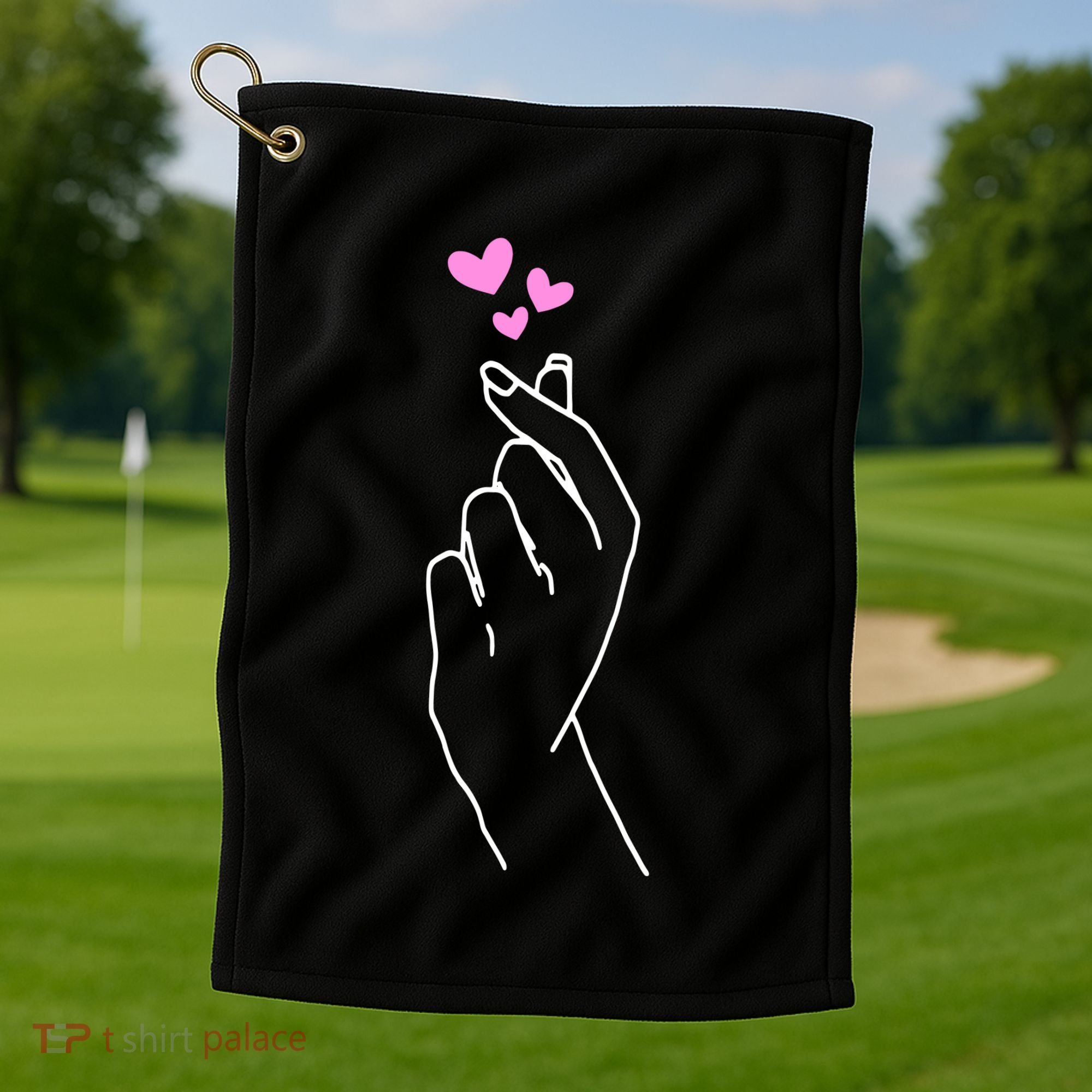 Saranghae Korean Kdrama Lovers Golf Towel