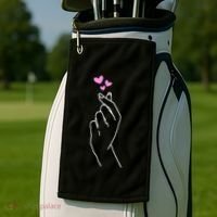Saranghae Korean Kdrama Lovers Golf Towel thumb 2