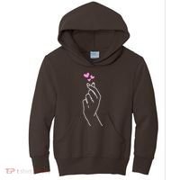 Saranghae Korean Kdrama Lovers Kids Hoodie thumb 0
