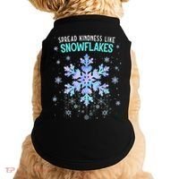 Spread Kindness Like Snowflakes Christmas Teacher Unity Day Doggie Tank thumb 0