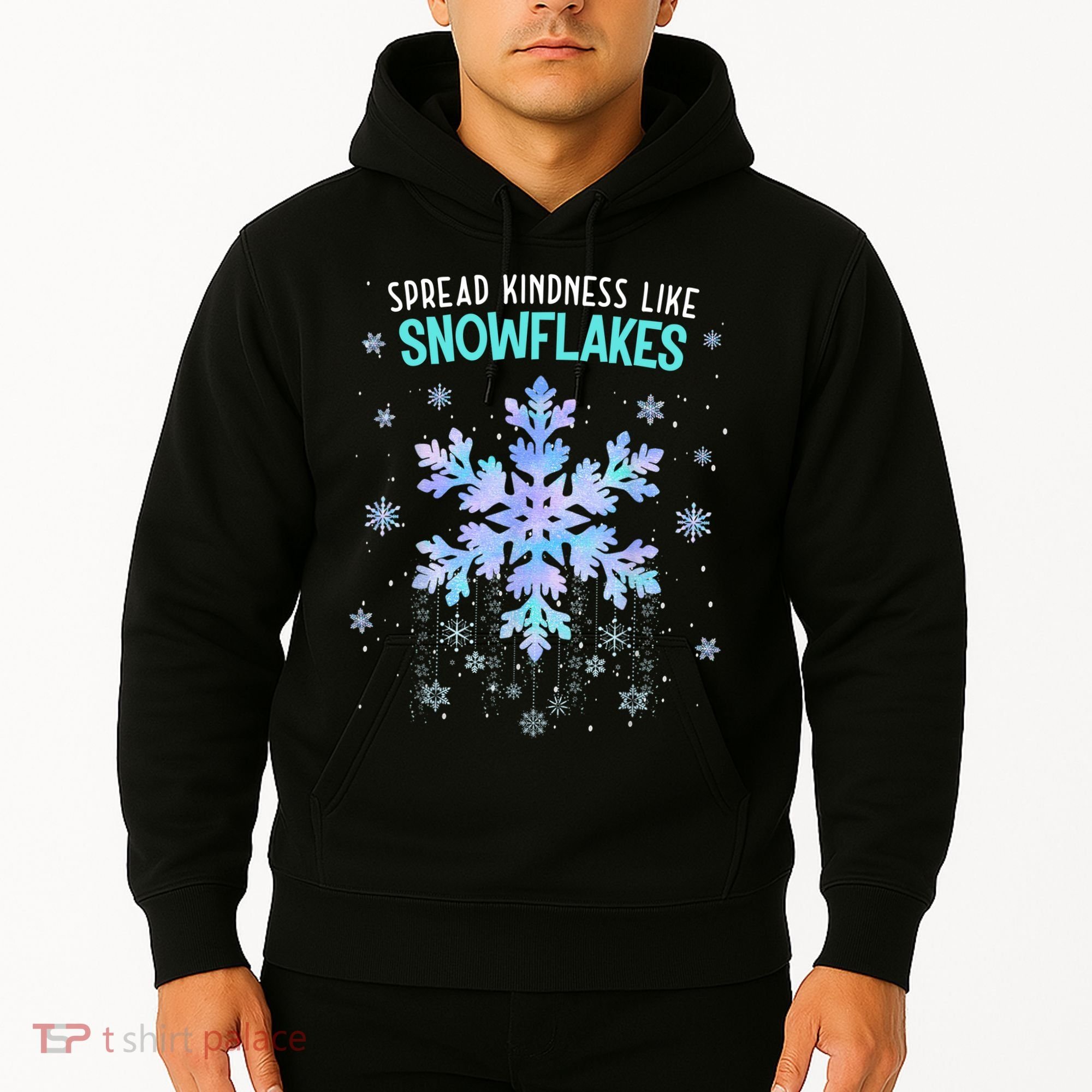 Spread Kindness Like Snowflakes Christmas Teacher Unity Day Hoodie