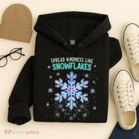 Spread Kindness Like Snowflakes Christmas Teacher Unity Day Hoodie thumb 4