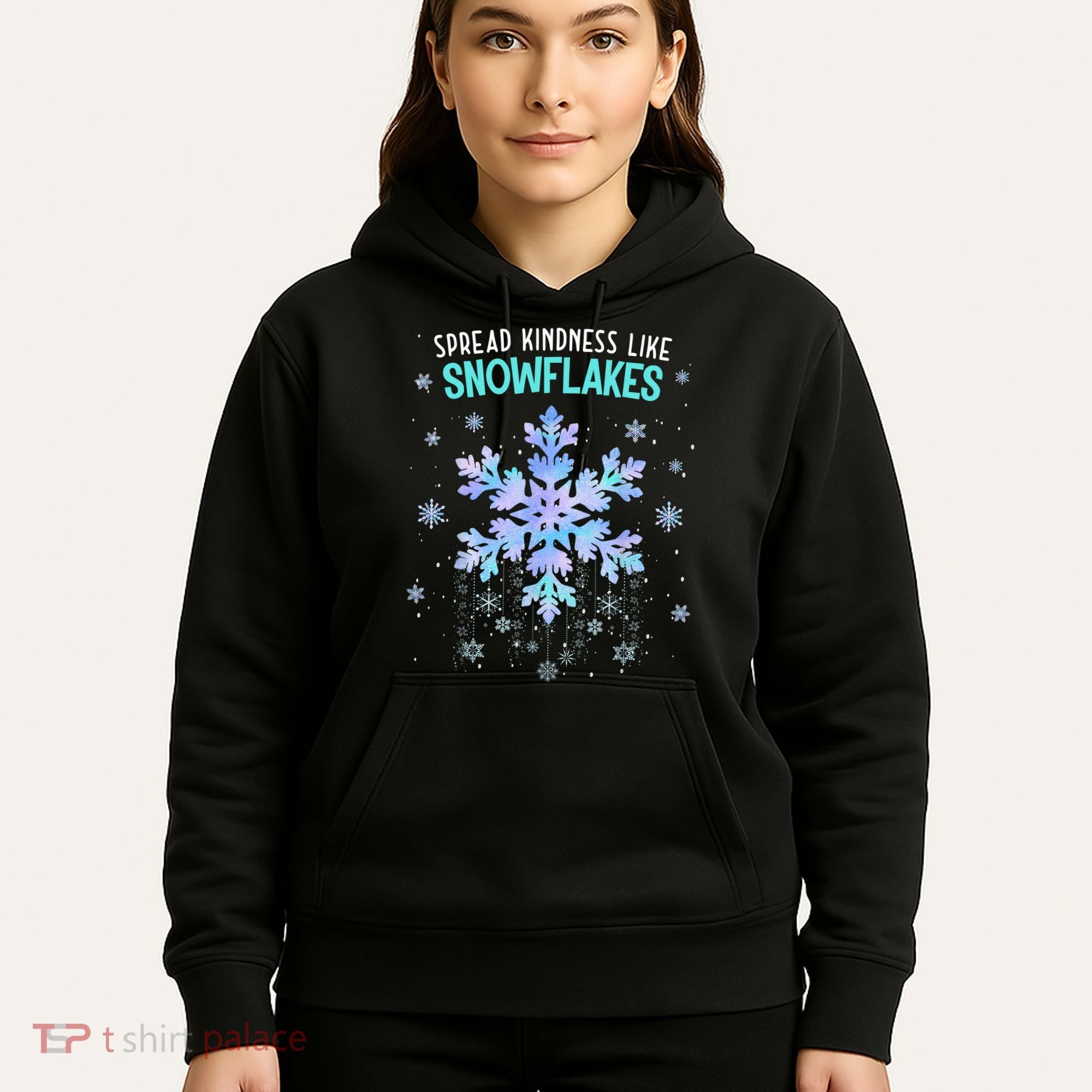 Spread Kindness Like Snowflakes Christmas Teacher Unity Day Hoodie