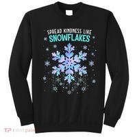 Spread Kindness Like Snowflakes Christmas Teacher Unity Day Sweatshirt thumb 0