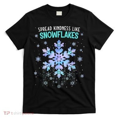 Spread Kindness Like Snowflakes Christmas Teacher Unity Day T-Shirt
