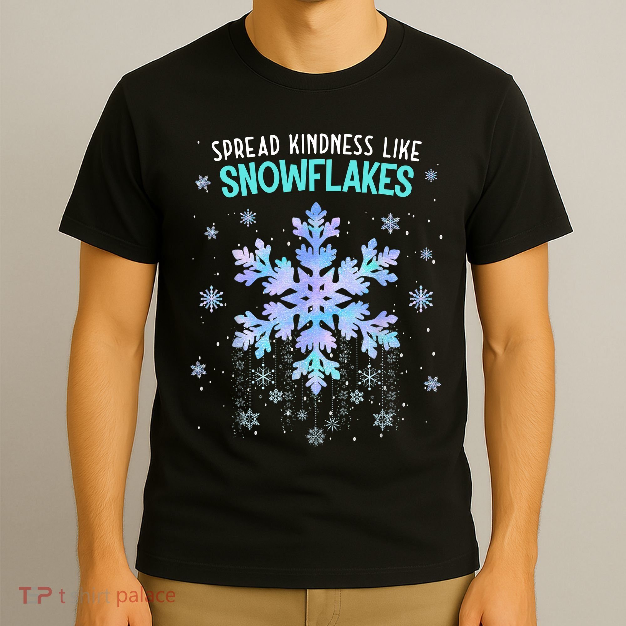 Spread Kindness Like Snowflakes Christmas Teacher Unity Day T-Shirt