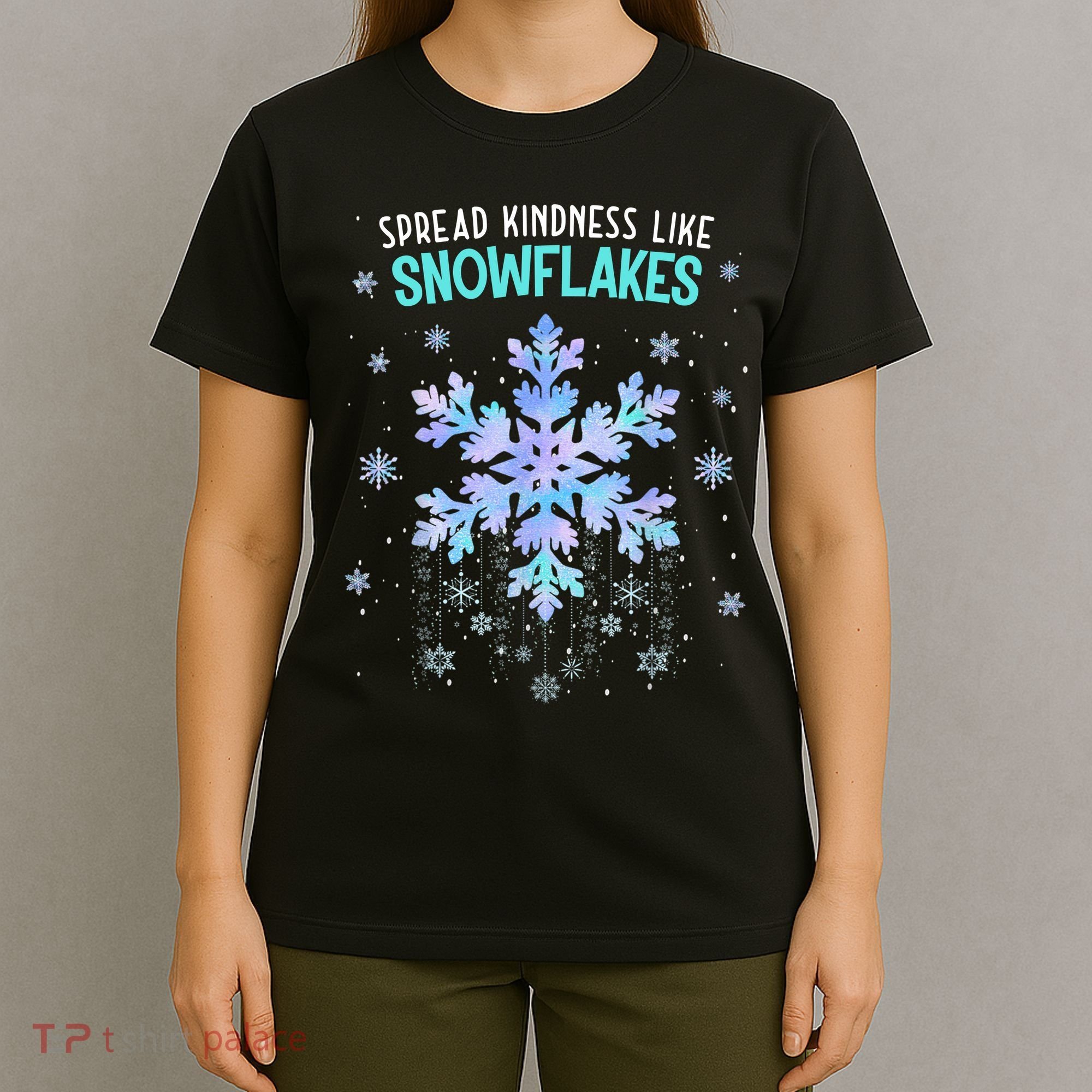 Spread Kindness Like Snowflakes Christmas Teacher Unity Day T-Shirt
