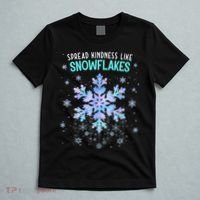Spread Kindness Like Snowflakes Christmas Teacher Unity Day T-Shirt thumb 5