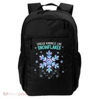 Spread Kindness Like Snowflakes Christmas Teacher Unity Day Backpack thumb 0