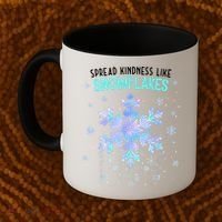 Spread Kindness Like Snowflakes Christmas Teacher Unity Day Coffee Mug thumb 2