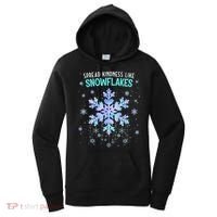 Spread Kindness Like Snowflakes Christmas Teacher Unity Day Women's Hoodie thumb 0