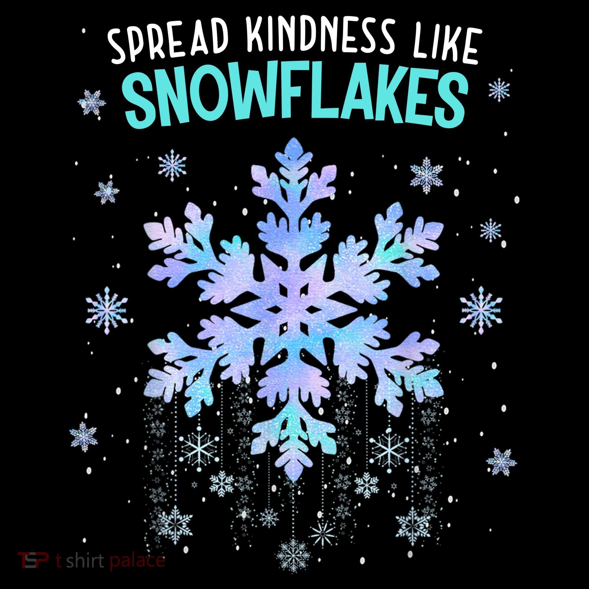 Spread Kindness Like Snowflakes Christmas Teacher Unity Day Women's Hoodie