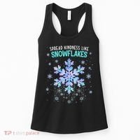 Spread Kindness Like Snowflakes Christmas Teacher Unity Day Women's Tank Top thumb 0