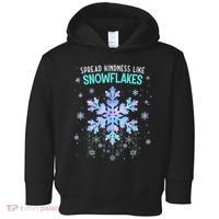 Spread Kindness Like Snowflakes Christmas Teacher Unity Day Toddler Hoodie thumb 0