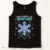 Spread Kindness Like Snowflakes Christmas Teacher Unity Day Tank Top thumb 2