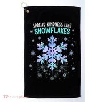 Spread Kindness Like Snowflakes Christmas Teacher Unity Day Golf Towel thumb 0