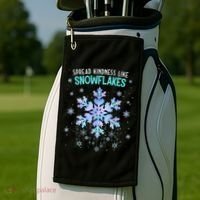 Spread Kindness Like Snowflakes Christmas Teacher Unity Day Golf Towel thumb 2