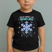Spread Kindness Like Snowflakes Christmas Teacher Unity Day Toddler T-Shirt thumb 2