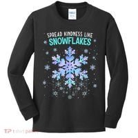 Spread Kindness Like Snowflakes Christmas Teacher Unity Day Kids Long Sleeve Shirt thumb 0