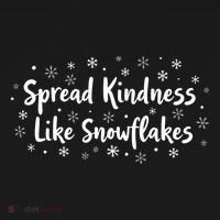 Spread Kindness Like Snowflakes Unspirational Positive Xmas Gift Women's Hoodie thumb 2