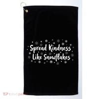 Spread Kindness Like Snowflakes Unspirational Positive Xmas Gift Golf Towel thumb 0