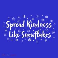 Spread Kindness Like Snowflakes Unspirational Positive Xmas Gift Mousepad thumb 1