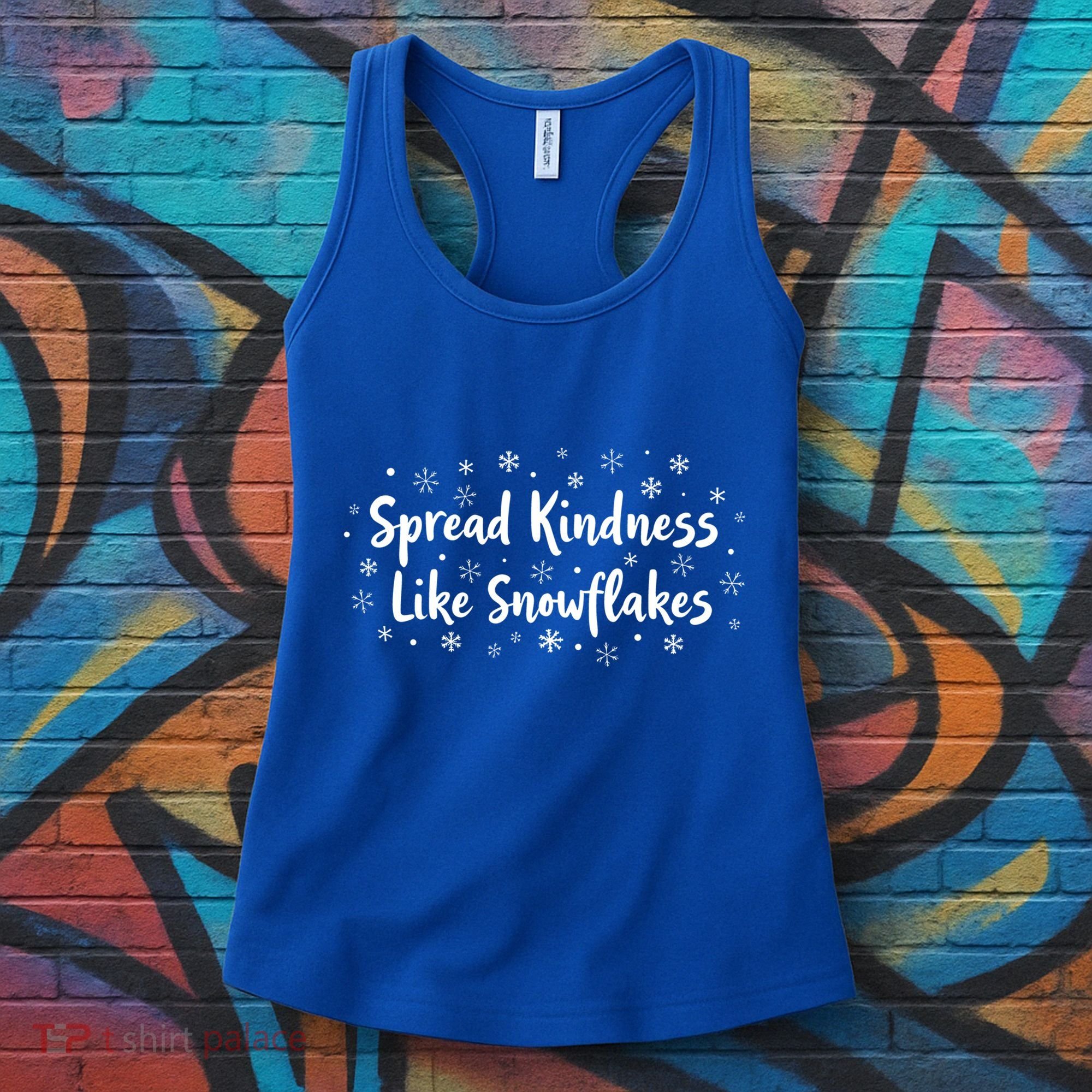 Spread Kindness Like Snowflakes Unspirational Positive Xmas Gift Women's Tank Top