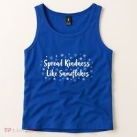 Spread Kindness Like Snowflakes Unspirational Positive Xmas Gift Tank Top thumb 2