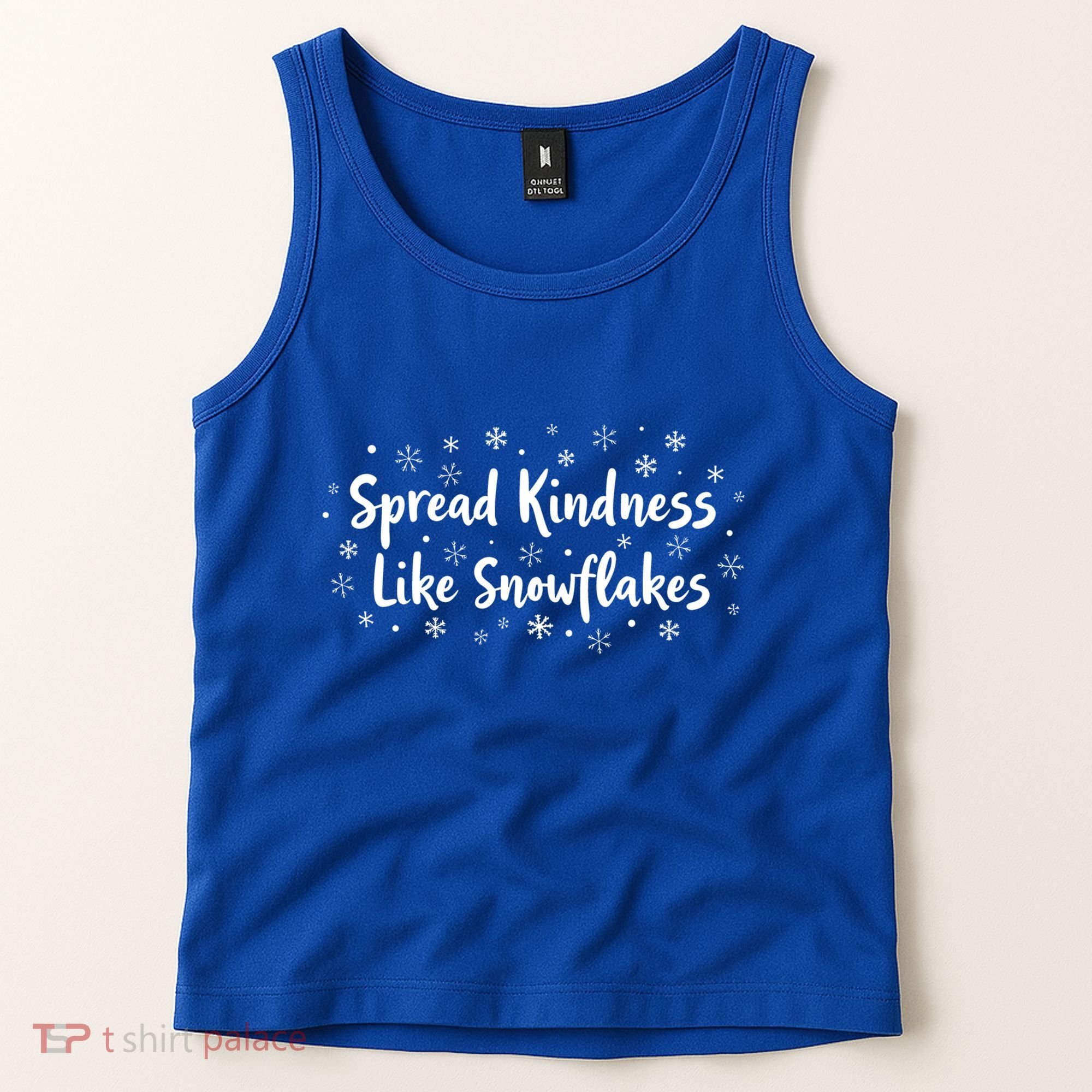 Spread Kindness Like Snowflakes Unspirational Positive Xmas Gift Tank Top