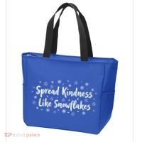 Spread Kindness Like Snowflakes Unspirational Positive Xmas Gift Tote Bag thumb 3