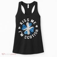 Scotland Kissing Me I'm Scottish Tee St Patrick's Day Women's Tank Top thumb 0