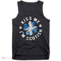 Scotland Kissing Me I'm Scottish Tee St Patrick's Day Tank Top thumb 0