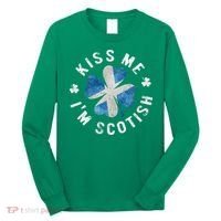 Scotland Kissing Me I'm Scottish Tee St Patrick's Day Long Sleeve Shirt thumb 0