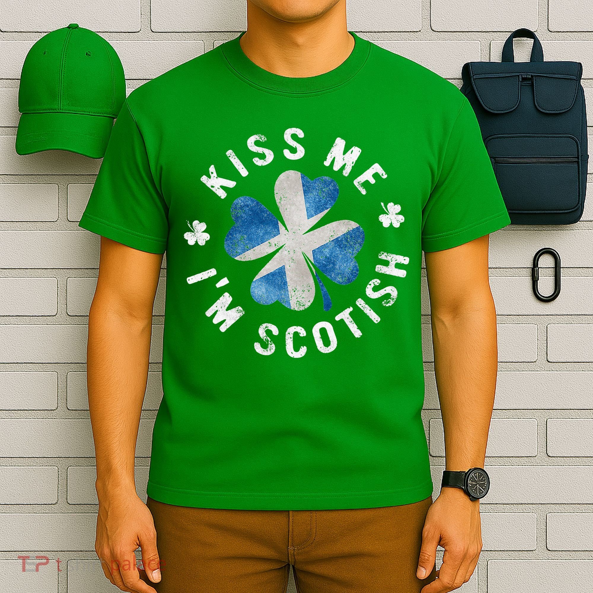 Scotland Kissing Me I'm Scottish Tee St Patrick's Day T-Shirt