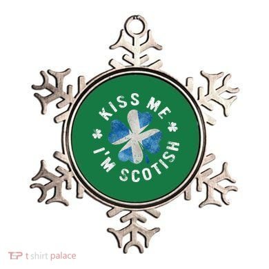 Scotland Kissing Me I'm Scottish Tee St Patrick's Day Ornament