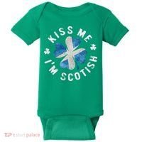 Scotland Kissing Me I'm Scottish Tee St Patrick's Day Baby Bodysuit thumb 0