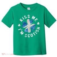 Scotland Kissing Me I'm Scottish Tee St Patrick's Day Toddler T-Shirt thumb 0