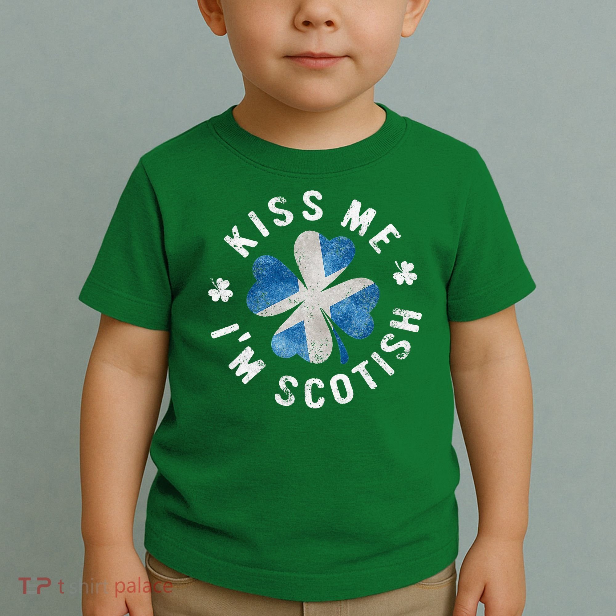 Scotland Kissing Me I'm Scottish Tee St Patrick's Day Toddler T-Shirt