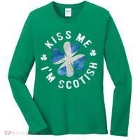 Scotland Kissing Me I'm Scottish Tee St Patrick's Day Women's Long Sleeve Shirt thumb 0