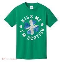 Scotland Kissing Me I'm Scottish Tee St Patrick's Day Kids T-Shirt thumb 0