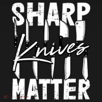 Sharp Knives Matter Motive Cooking Chef Gift USA-Made Doggie Bandana thumb 2