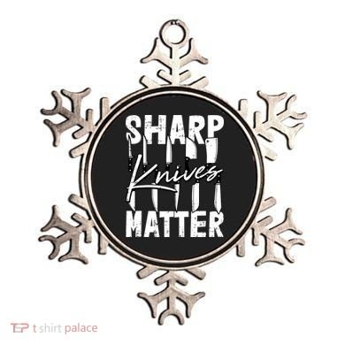 Sharp Knives Matter Motive Cooking Chef Gift Ornament