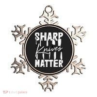 Sharp Knives Matter Motive Cooking Chef Gift Ornament thumb 0