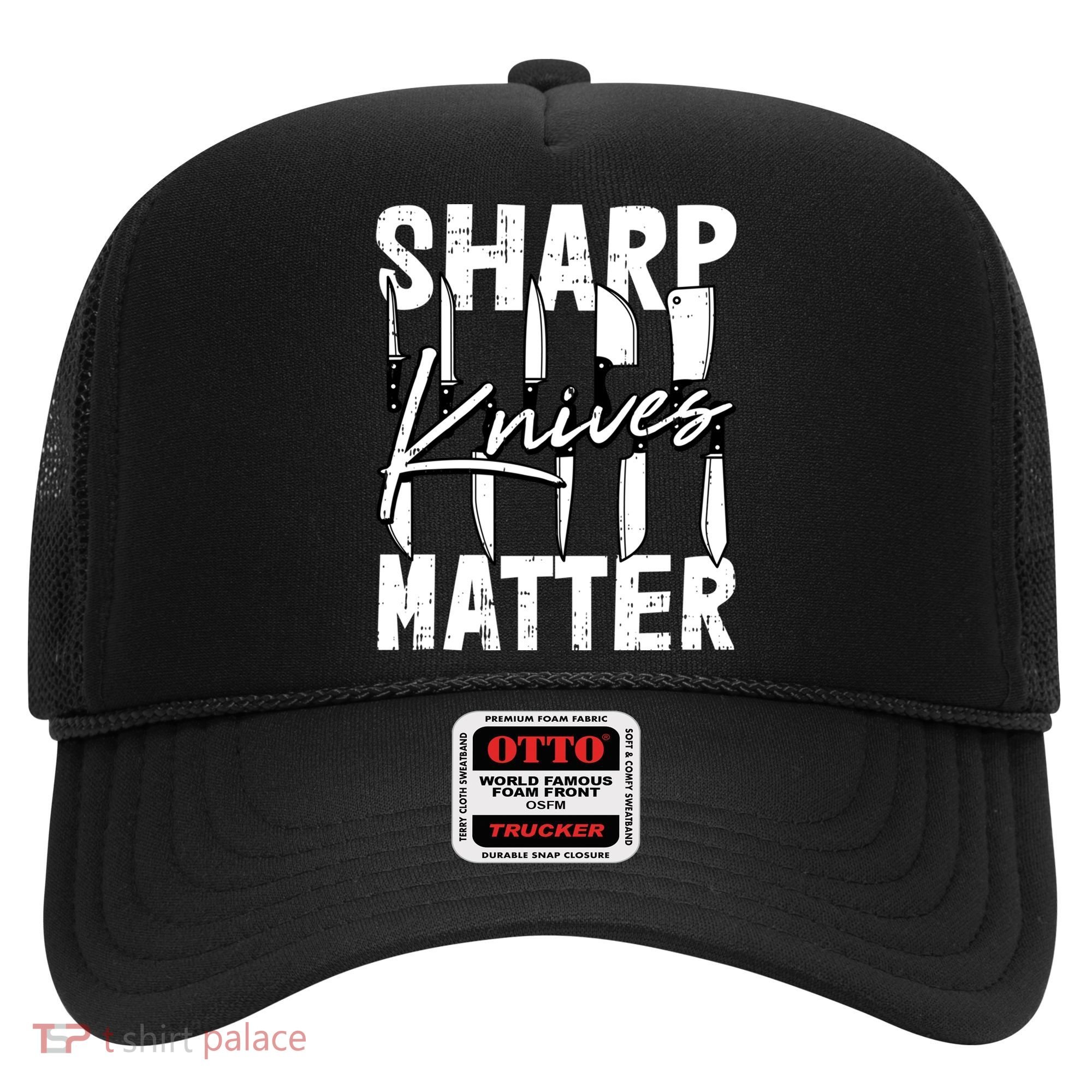 Sharp Knives Matter Motive Cooking Chef Gift Hat